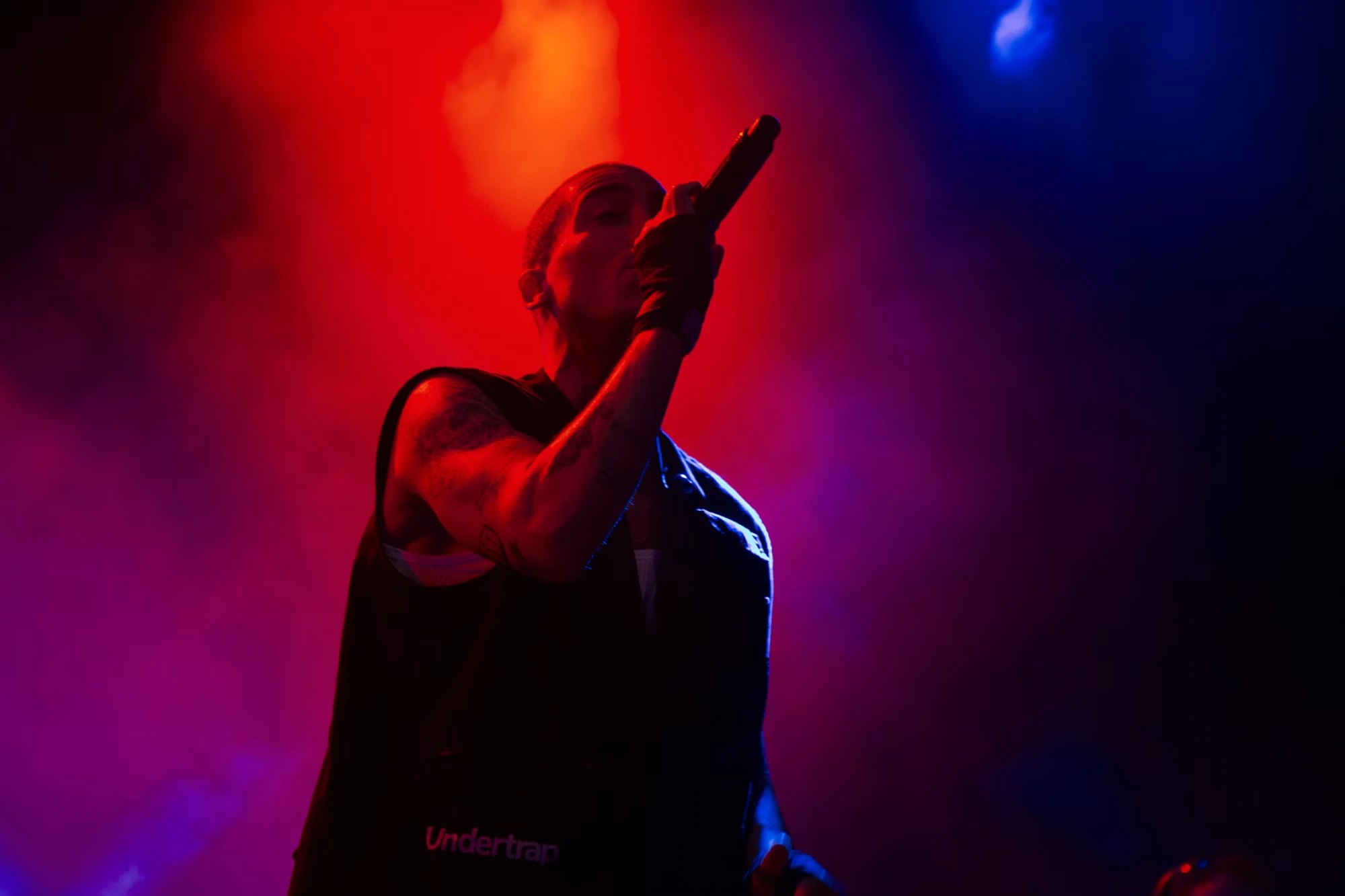 Artist on stage